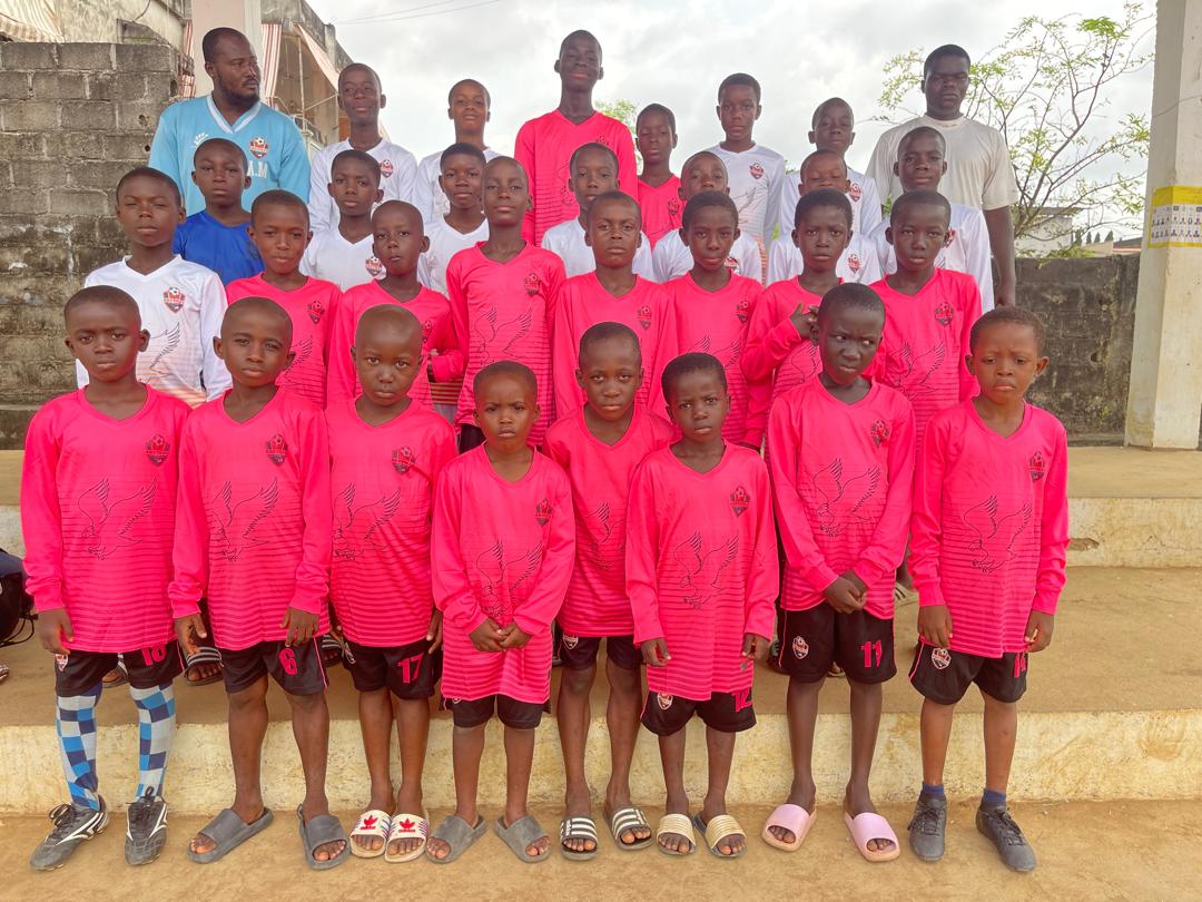 Effectif des jeunes catégories en maillot rose