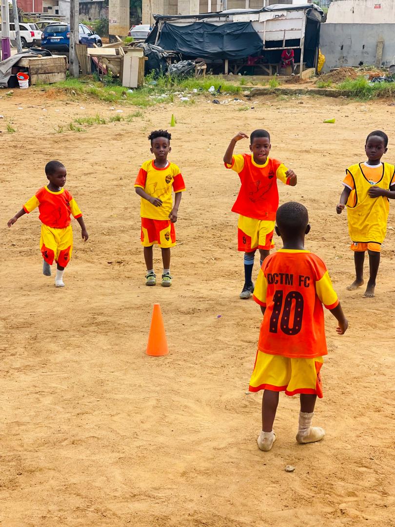 Séance d'entraînement des jeunes catégories